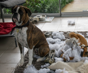 meu cachorro destrói tudo o que faco
