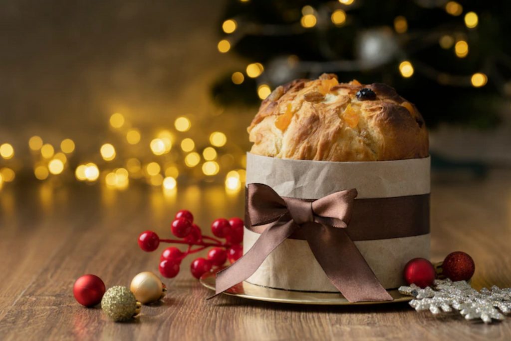 Panetone, um dos alimentos da ceia de Natal proibidos para o seu pet